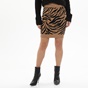 GAUDI-Γυναικεία πλεκτή mini φούστα GAUDI GJC.2W1.050.001 μπεζ μαύρη