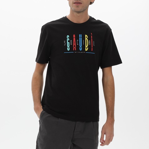 GAUDI-Ανδρικό t-shirt GAUDI GMC.2W1.042.029 μαύρο