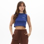 KENDALL+KYLIE-Γυναικεία μπλούζα top KENDALL+KYLIE KKW.2W0.016.001 CUT ZIPPER μπλε
