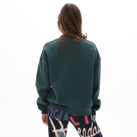 KENDALL+KYLIE-Γυναικεία φούτερ μπλούζα KENDALL+KYLIE KKW.2W0.016.009 PUFF LOGO OVERSIZED πράσινη