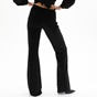 KENDALL+KYLIE-Γυναικείο βελουτέ παντελόνι KENDALL+KYLIE KKW.2W0.020.004 HIGH RISE FLARE μαύρο