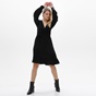 KENDALL+KYLIE-Γυναικείο mini φόρεμα KENDALL+KYLIE KKW.2W0.030.004 K&K W DRAPPED RUFFLE μαύρο