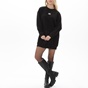 KENDALL+KYLIE-Γυναικείο mini φούτερ φόρεμα KENDALL+KYLIE KKW.2W0.030.006 OVERSIZED μαύρο