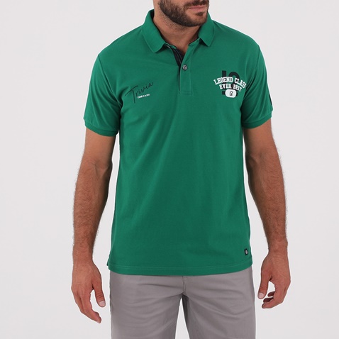 CATAMARAN SAILWEAR-Ανδρική polo μπλούζα CATAMARAN SAILWEAR 41612102 πράσινη
