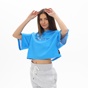 BLUE HUNTER-Γυναικεία cropped φούτερ μπλούζα BLUE HUNTER 24112080210 W HOODIE POWER μπλε