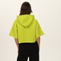 BLUE HUNTER-Γυναικεία cropped φούτερ μπλούζα BLUE HUNTER 4112080218 W HOODIE POWER lime