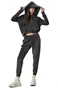 BODY ACTION-Γυναικείο βελουτέ παντελόνι φόρμας BODY ACTION 021333-01 μαύρο