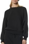 BODY ACTION-Γυναικεία fleece φούτερ μπλούζα BODY ACTION 061323-01 μαύρη
