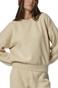 BODY ACTION-Γυναικεία fleece φούτερ μπλούζα BODY ACTION 061323-01 μπεζ
