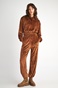 SUGARFREE-Γυναικείο βελουτέ παντελόνι φόρμας SUGARFREE 23811057 καφέ