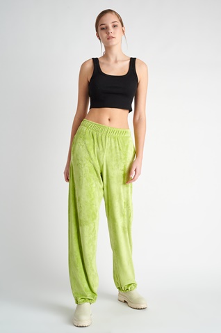 SUGARFREE-Γυναικείο βελουτέ παντελόνι φόρμας SUGARFREE 23811186 πράσινο