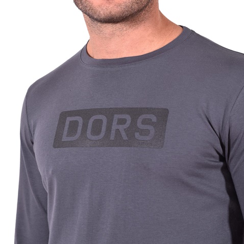 DORS-Ανδρική μακρυμάνικη μπούζα DORS 1133012.C03 γκρι