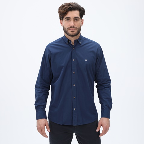 DORS-Ανδρικό πουκάμισο DORS 1034101.C03 μπλε
