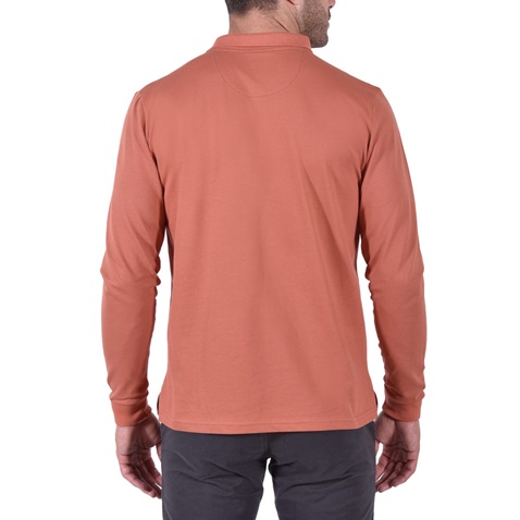 DORS-Ανδρική polo μπλούζα DORS 1133001.C02 πορτοκαλί