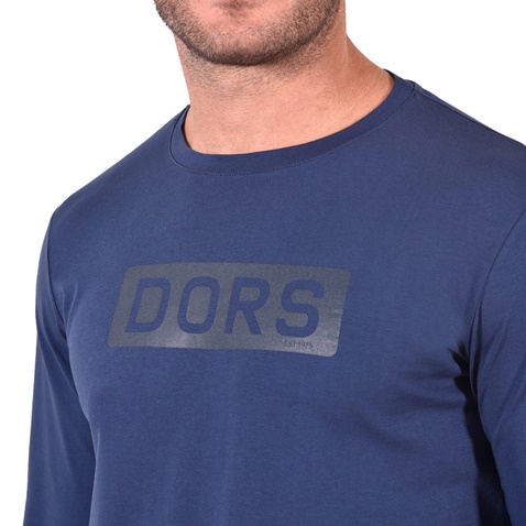 DORS-Ανδρική μακρυμάνικη μπούζα DORS 1133012.C02 μπλε