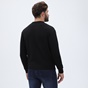 DIRTY LAUNDRY-Ανδρική φούτερ μπλούζα DIRTY LAUNDRY DLMC14W22 Quilted Regular Fit μαύρη