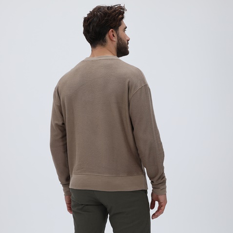 DIRTY LAUNDRY-Ανδρική φούτερ μπλούζα DIRTY LAUNDRY DLMC15W22 Oversized Sweatshirt εκρού