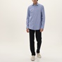 MARTIN & CO-Ανδρικό πουκάμισο MARTIN & CO 223-52-1610 COMFORT FIT μπλε