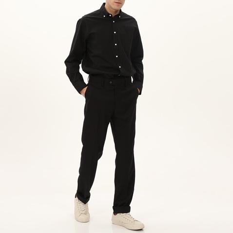 MARTIN & CO-Ανδρικό πουκάμισο MARTIN & CO 223-52-1650 COMFORT FIT μαύρο