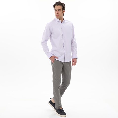 MARTIN & CO-Ανδρικό πουκάμισο MARTIN & CO 223-52-1690 COMFORT FIT μοβ