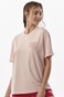 BODY ACTION-Γυναικείο oversized t-shirt BODY ACTION 051318-01 ροζ