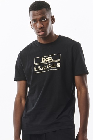 BODY ACTION-Ανδρικό t-shirt BODY ACTION 053325-01 μαύρο