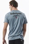 BODY ACTION-Ανδρικό t-shirt BODY ACTION  053326-01 μπλε