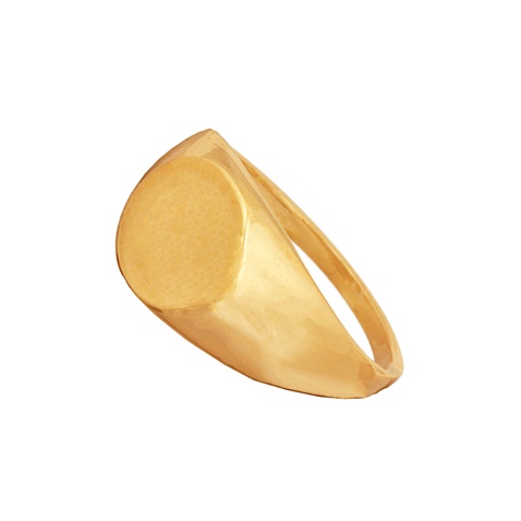 JEWELTUDE-Γυναικείο ασημένιο δαχτυλίδι σφραγίδα JEWELTUDE 12307 επίχρυσο