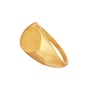 JEWELTUDE-Γυναικείο ασημένιο δαχτυλίδι σφραγίδα JEWELTUDE 12307 επίχρυσο
