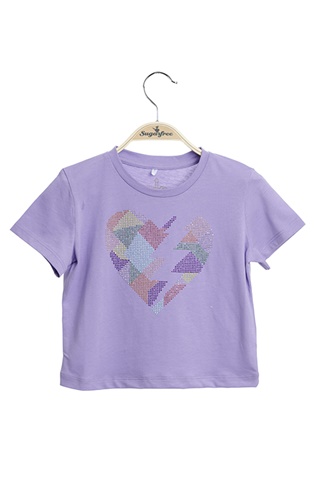SUGARFREE-Παιδικό t-shirt SUGARFREE 21612244 μωβ
