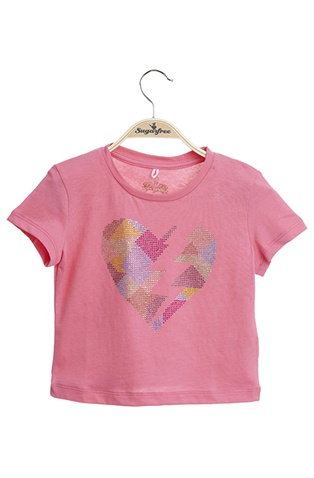SUGARFREE-Παιδικό t-shirt SUGARFREE 21612244 ροζ