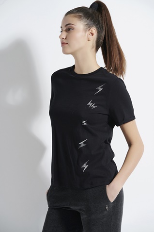 SUGARFREE-Εφηβική κοντομάνικη μπλούζα SUGARFREE 21642017 μαύρη