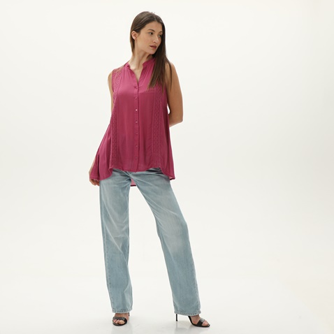 ATTRATTIVO-Γυναικείο αμάνικο πουκάμισο ATTRATTIVO 9916814 φούξια