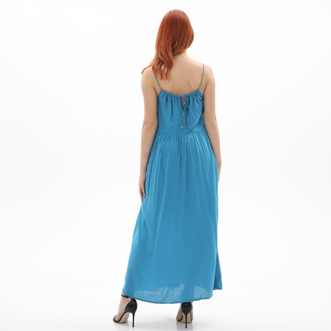 ATTRATTIVO-Γυναικείο maxi φόρεμα ATTRATTIVO 9916818 μπλε