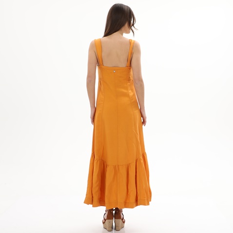 ATTRATTIVO-Γυναικείο μακρύ φόρεμα ATTRATTIVO 9916269 κίτρινο