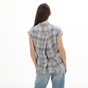 ATTRATTIVO-Γυναικείο αμάνικο πουκάμισο ATTRATTIVO 9916291 πολύχρωμο καρό