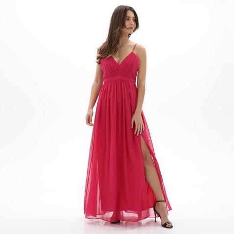 ATTRATTIVO-Γυναικείο maxi φόρεμα ATTRATTIVO 9916867 φούξια