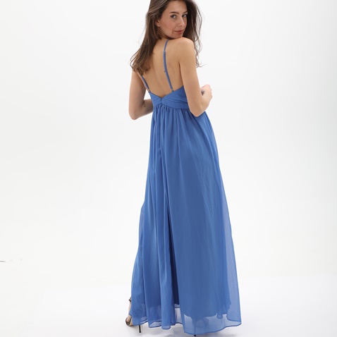 ATTRATTIVO-Γυναικείο maxi φόρεμα ATTRATTIVO 9916867 μπλε μοβ