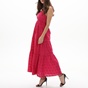 ATTRATTIVO-Γυναικείο μακρύ φόρεμα ATTRATTIVO 9917096 φούξια