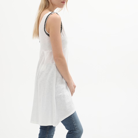 ATTRATTIVO-Γυναικεία αμάνικη μπλούζα ATTRATTIVO 9836804 λευκή