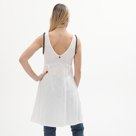 ATTRATTIVO-Γυναικεία αμάνικη μπλούζα ATTRATTIVO 9836804 λευκή