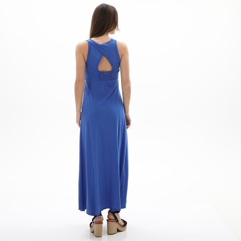 ATTRATTIVO-Γυναικείο maxi φόρεμα ATTRATTIVO 9850824 μπλε