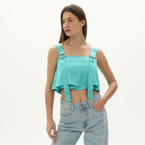 ATTRATTIVO-Γυναικείο cropped top ATTRATTIVO 92290379 τιρκουάζ