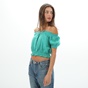 ATTRATTIVO-Γυναικείο cropped top ATTRATTIVO 9911177E πράσινο