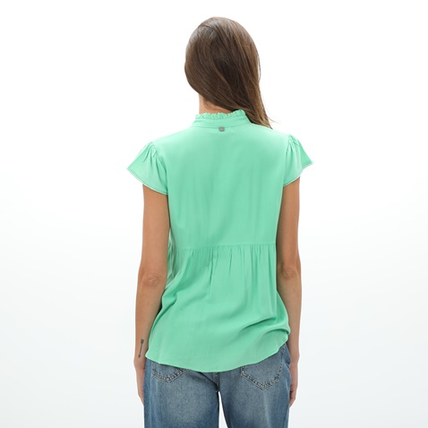 ATTRATTIVO-Γυναικείο κοντομάνικο πουκάμισο ATTRATTIVO 9912630E πράσινο