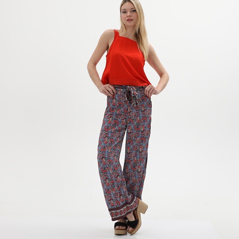 ATTRATTIVO-Γυναικεία παντελόνα ATTRATTIVO 9916354 κόκκινη μπλε