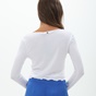 ATTRATTIVO-Γυναικεία μακρυμάνικη μπλούζα ATTRATTIVO 91024611 λευκή