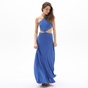 ATTRATTIVO-Γυναικείο μακρύ φόρεμα cut out ATTRATTIVO 91064757 μπλε
