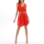 ATTRATTIVO-Γυναικείο mini φόρεμα ATTRATTIVO 9916369 πορτοκαλί