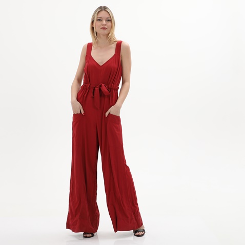 ATTRATTIVO-Γυναικεία ολόσωμη φόρμα ATTRATTIVO 91099025 κόκκινη